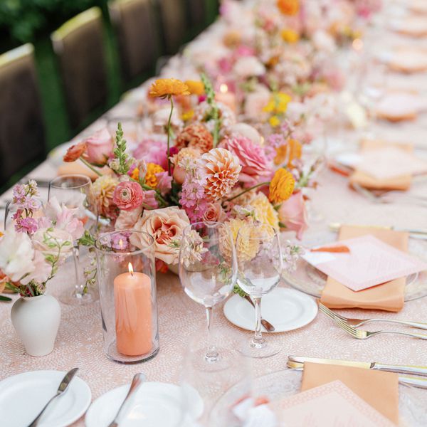 Floral Wedding Centerpiece at a Couple's Nuptials