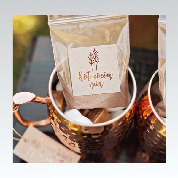 winter wedding favors