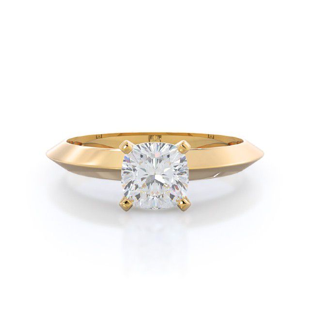 knife edge engagement ring
