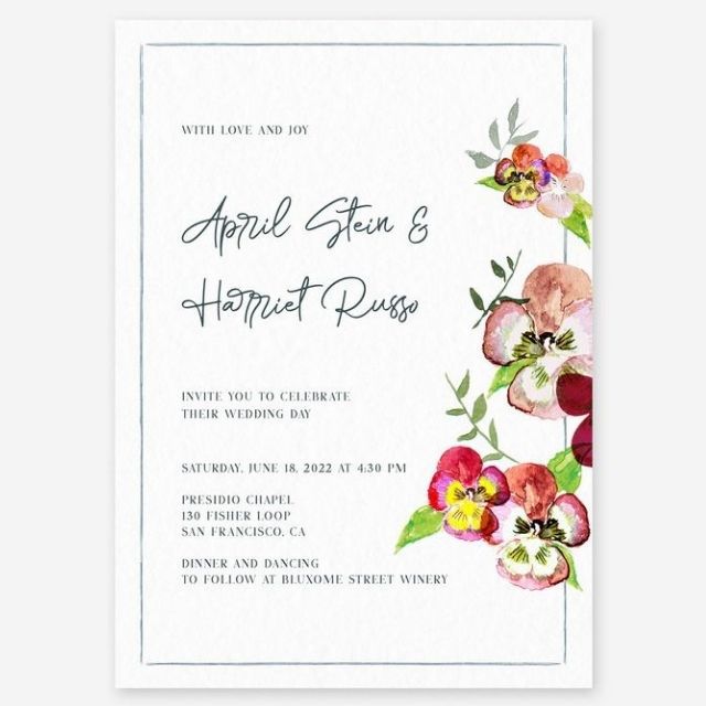 Zola Castellina Wedding Invitation