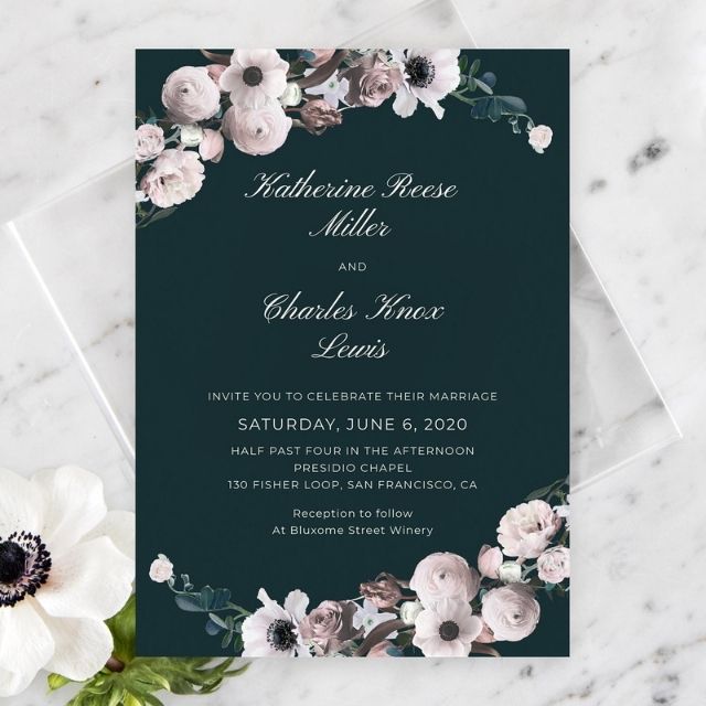 Zola Napa Wedding Invitation