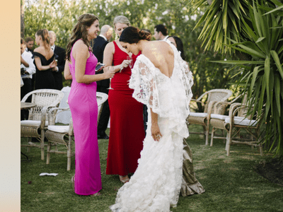 bride in dress