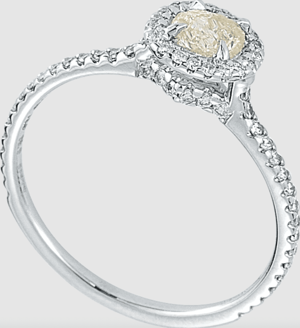 raw diamond ring