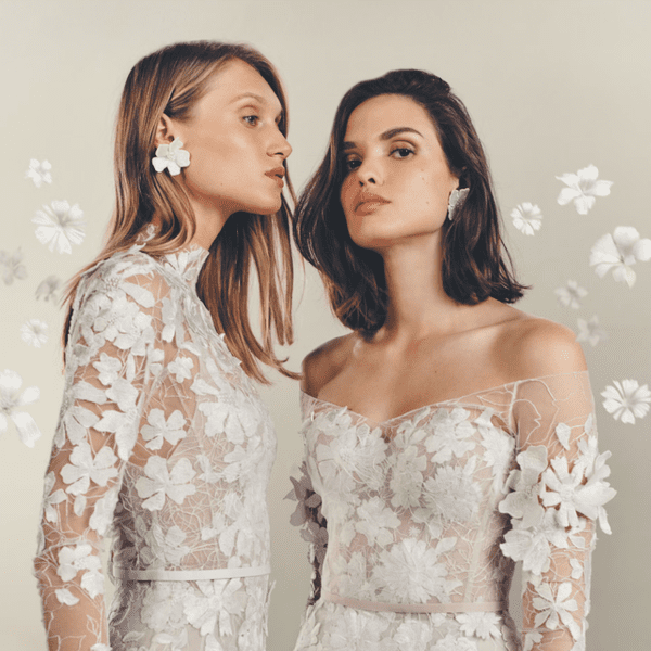 Floral earrings at Mira Zwillinger
