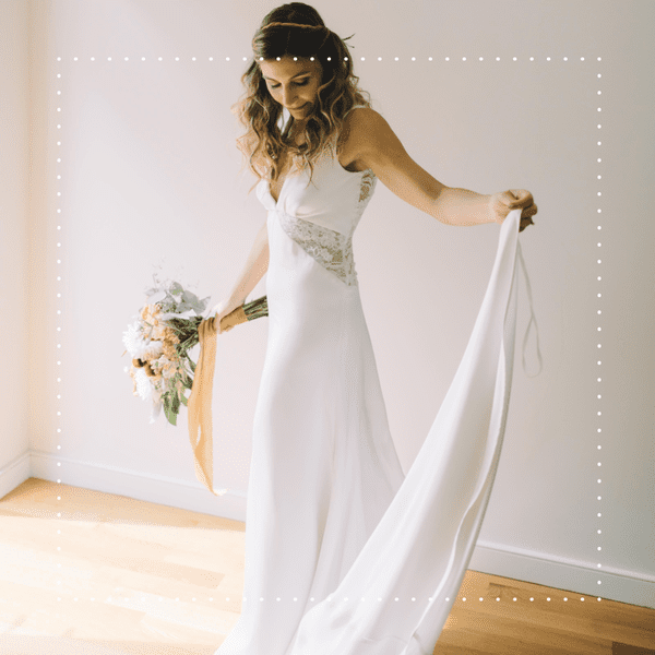 bride in dress